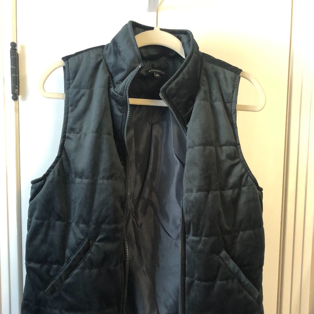 Forest Green Quilted Vest - Size Large